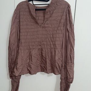 NWT Brown blouse size large/medium